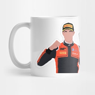 Richard Verschoor celebrating on the Formula 3 podium Mug